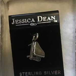 Sterling silver piano charm